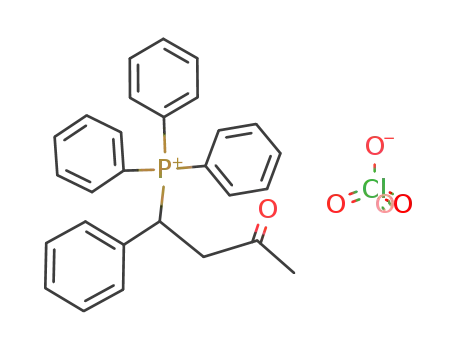 Molecular Structure of 43100-94-3 ((3-Oxo-1-phenyl-butyl)-triphenyl-phosphonium; perchlorate)