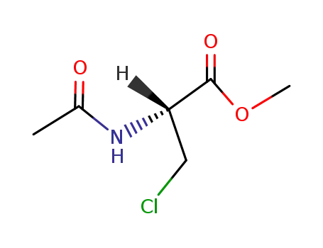 Molecular Structure of 18635-38-6 (Methyl 2-acetylamino-3-chloropropionate)