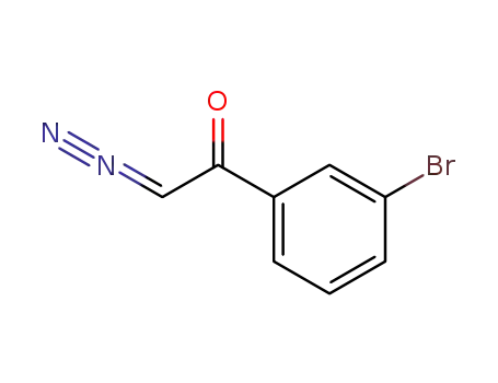 Molecular Structure of 7023-79-2 (Ethanone, 1-(3-bromophenyl)-2-diazo-)