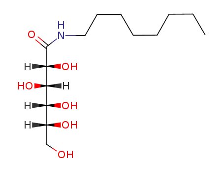 Molecular Structure of 18375-61-6 (N-octyl-D-gluconamide)