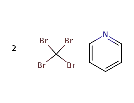 Molecular Structure of 57539-36-3 (Methane, tetrabromo-, compd. with pyridine (1:1))
