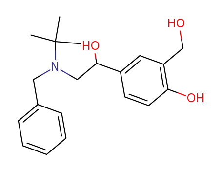 Molecular Structure of 24085-03-8 (alpha-[(benzyl-tert-butylamino)methyl]-m-xylene-4,alpha,alpha'-triol)