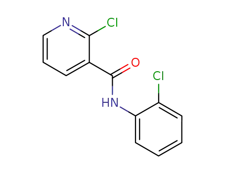 Molecular Structure of 57841-55-1 (2-chloro-N-(2-chlorophenyl)pyridine-3-formamide)