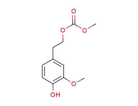 Molecular Structure of 953422-35-0 (2-(4'-hydroxy-3'-methoxyphenyl)ethyl methyl carbonate)
