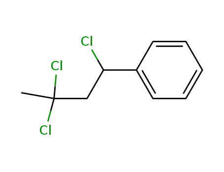 Molecular Structure of 39185-83-6 ((1,3,3-trichlorobutyl)benzene)