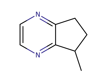 Molecular Structure of 23747-48-0 (6,7-Dihydro-5-methyl-5(H)-cyclopentapyrazine)