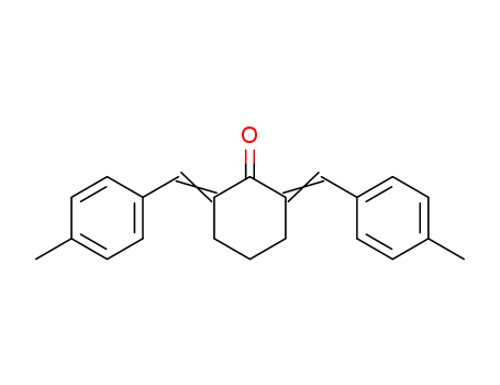Molecular Structure of 18989-35-0 (Cyclohexanone,2,6-bis[(4-methylphenyl)methylene]-)