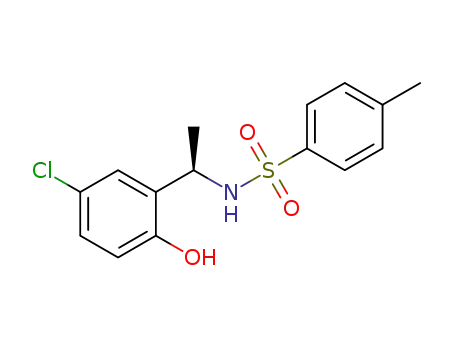 Molecular Structure of 1421840-44-9 ((R)-N-(1-(5-chloro-2-hydroxyphenyl)ethyl)-4-methylbenzenesulfonamide)