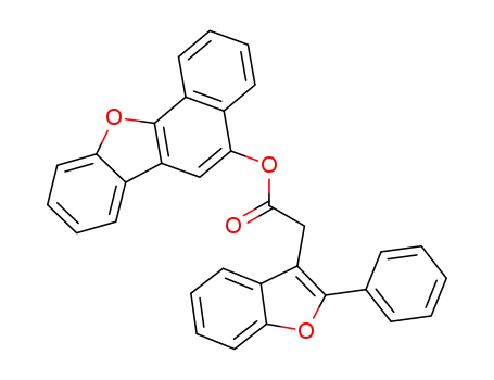 10-(2-Phenyl-benzofuran-3-yl-methylcarbonyloxy)-dibenzo<b,g>-benzofuran