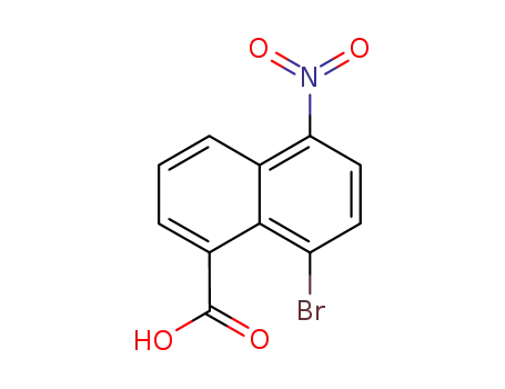 Molecular Structure of 25029-79-2 (8-bromo-5-nitro-naphthalene-1-carboxylic acid)
