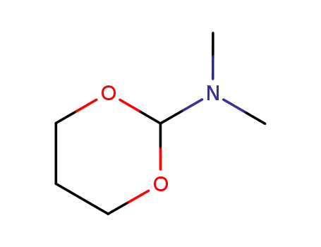 Molecular Structure of 19449-32-2 (N,N-dimethyl-1,3-dioxan-2-amine)