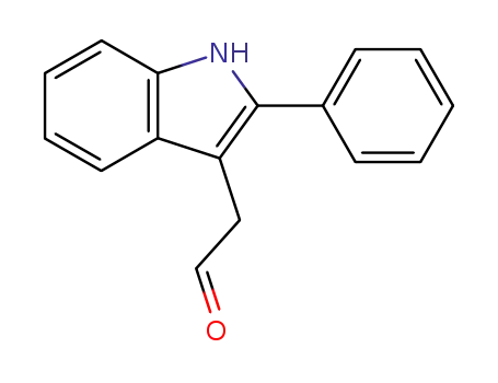 Molecular Structure of 97945-27-2 ((2-PHENYL-1H-INDOL-3-YL)-ACETALDEHYDE)