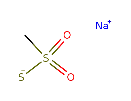 Molecular Structure of 1950-85-2 (sodium methanethiosulphonate)
