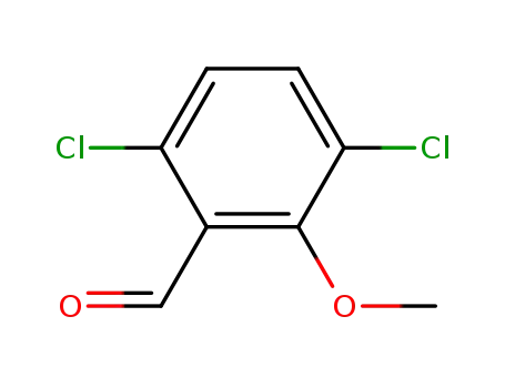 Molecular Structure of 27164-08-5 (2-methoxy-3,6-dichlorobenzaldehyde)