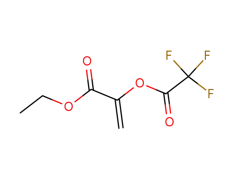 Molecular Structure of 368-28-5 (2-Propenoic acid, 2-[(trifluoroacetyl)oxy]-, ethyl ester)