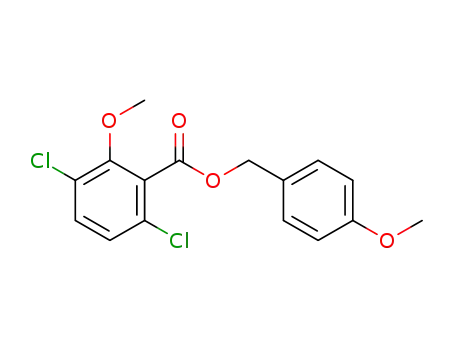 Molecular Structure of 101191-21-3 (dicamba 4-methoxybenzyl ester)
