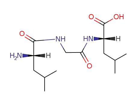 Molecular Structure of 116421-25-1 (L-Leucine, N-(N-D-leucylglycyl)-)