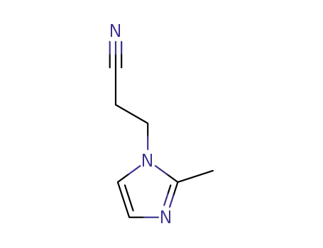 Molecular Structure of 23996-55-6 (3-(2-Methyl-1H-imidazol-1-yl)propanenitrile)