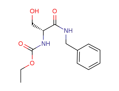 Molecular Structure of 1320360-91-5 ((R)-N-benzyl-2-(ethoxycarbonylamino)-3-hydroxypropionamide)