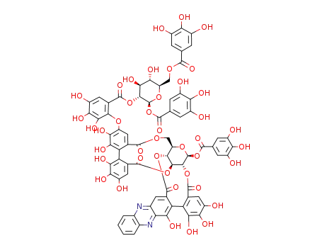 Molecular Structure of 135326-03-3 (C<sub>74</sub>H<sub>52</sub>N<sub>2</sub>O<sub>42</sub>)
