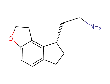 Molecular Structure of 196597-81-6 ((S)-2-(1,6,7,8-Tetrahydro-2H-indeno[5,4-b]furan-8-yl)ethylamine)
