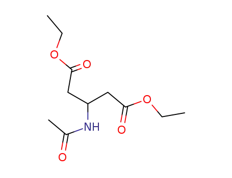 Molecular Structure of 92788-40-4 (β-Acetamino-glutarsaeure-diaethylester)