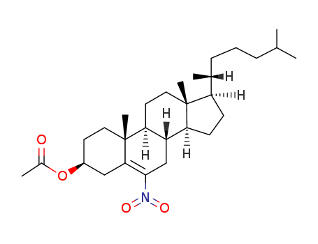 Cholest-5-en-3-ol,6-nitro-, 3-acetate, (3b)-
