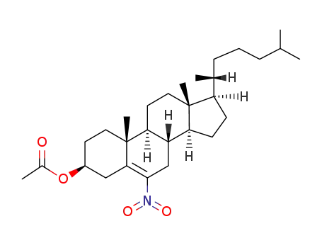 Molecular Structure of 1912-54-5 (6-NITROCHOLESTERYL ACETATE)
