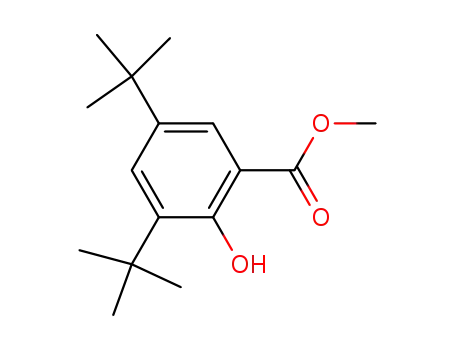 Molecular Structure of 15018-03-8 (METHYL 3,5-DI-TERT-BUTYLSALICYLATE)