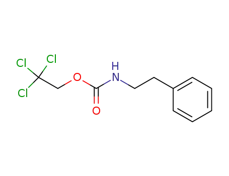 Molecular Structure of 217088-68-1 (2,2,2-trichloroethyl N-phenethylcarbamate)