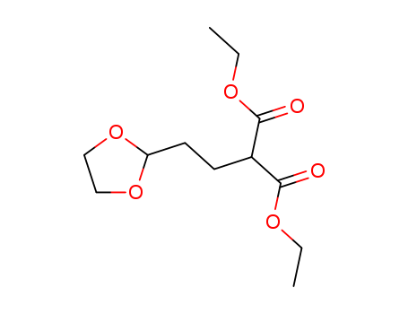Propanedioicacid, 2-[2-(1,3-dioxolan-2-yl)ethyl]-, 1,3-diethyl ester cas  23985-06-0
