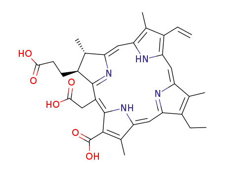 Molecular Structure of 19660-77-6 (CHLORIN E6)
