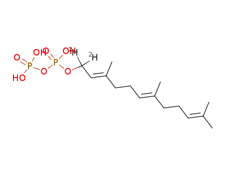 Molecular Structure of 118655-72-4 ((2E,6E)-<1,1-<sup>2</sup>H2>-farnesyl diphosphate)