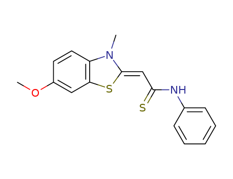 Ethanethioamide,2-(6-methoxy-3-methyl-2(3H)-benzothiazolylidene)-N-phenyl-
