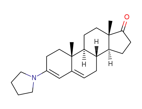 Molecular Structure of 905-30-6 (3-pyrrolidin-1-ylandrosta-3,5-dien-17-one)
