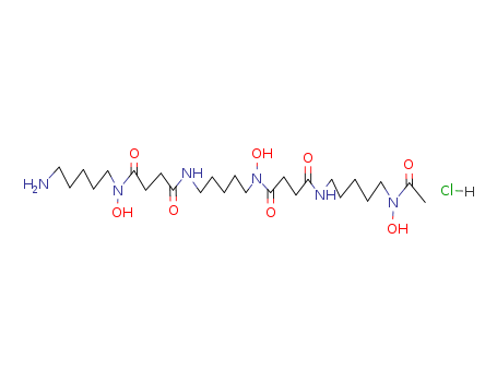 N'-[5-[acetyl(hydroxy)amino]pentyl]-N-[5-[[4-[5-aminopentyl(hydroxy)amino]-4-oxobutanoyl]amino]pentyl]-N-hydroxybutanediamide hydrochloride