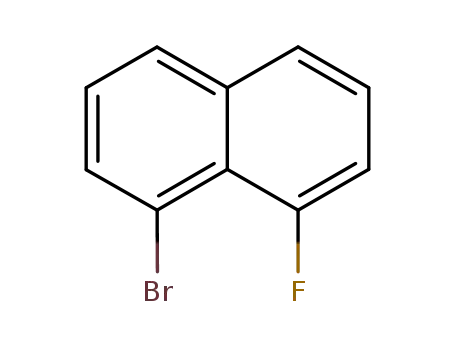 Molecular Structure of 33718-15-9 (1-BROMO-8-FLUORONAPHTHALENE)