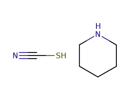 Molecular Structure of 22205-64-7 (Thiocyanic acid piperidine)
