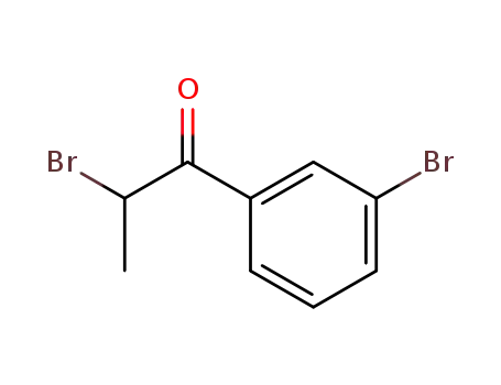 Molecular Structure of 76650-08-3 (2-BROMO-1-(3-BROMOPHENYL)-1-PROPANONE)