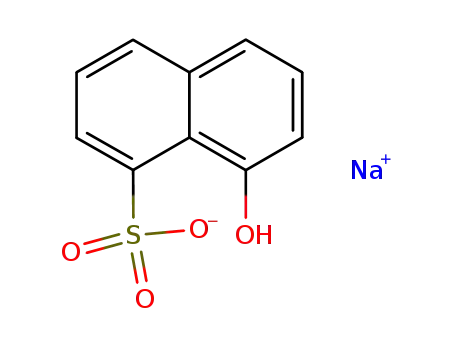 Molecular Structure of 20215-36-5 (1-NAPHTHOL-8-SULFONIC ACID SODIUM SALT)