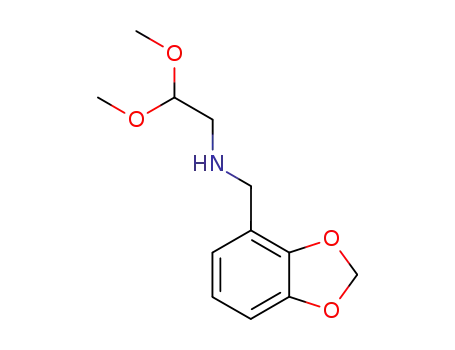Molecular Structure of 29544-25-0 (2,3-methylenedioxybenzylaminoacetaldehyde dimethylacetal)