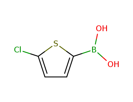 Molecular Structure of 162607-18-3 (5-Chlorothiophene-2-boronic acid)