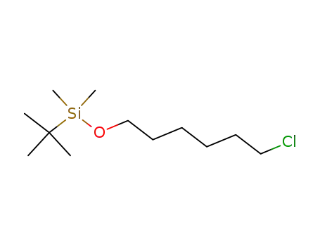 Molecular Structure of 59431-24-2 (1-(tert-butyl-dimethylsilyloxy)-6-chloro-hexane)