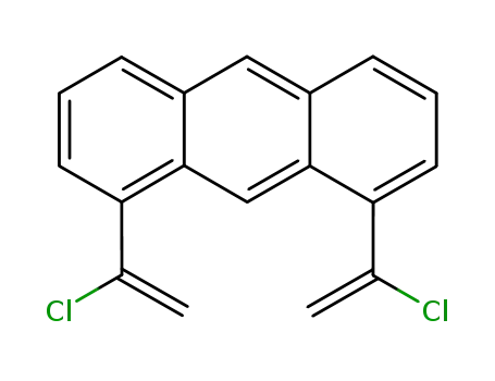 Molecular Structure of 197918-35-7 (1,8-Bis-(1-chloro-vinyl)-anthracene)
