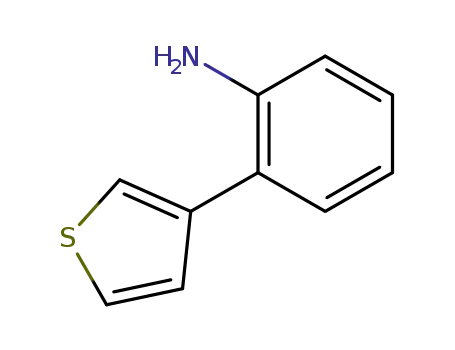 Molecular Structure of 96919-49-2 (2-THIOPHEN-3-YL-PHENYLAMINE)
