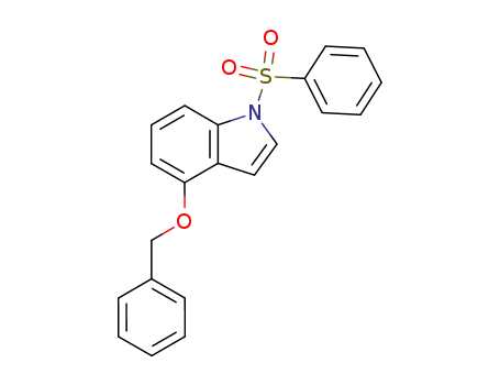 Molecular Structure of 79315-62-1 (4-(benzyloxy)-1-(phenylsulfonyl)-1H-indole)