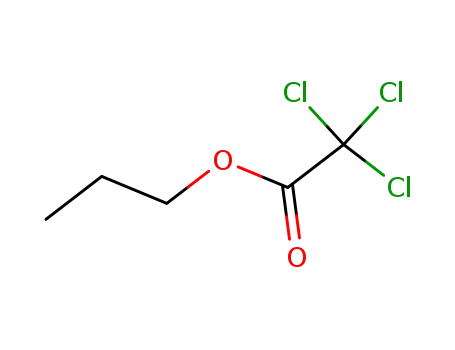 Molecular Structure of 13313-91-2 (n-Propyl trichloroacetate)