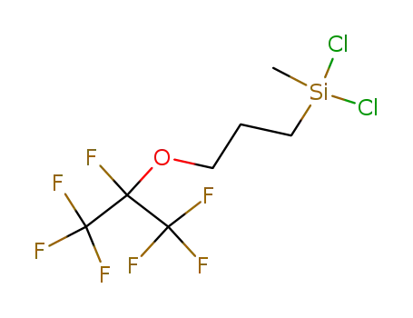 Molecular Structure of 20006-68-2 ((HEPTAFLUOROISOPROPOXY)PROPYLMETHYLDICHLOROSILANE)
