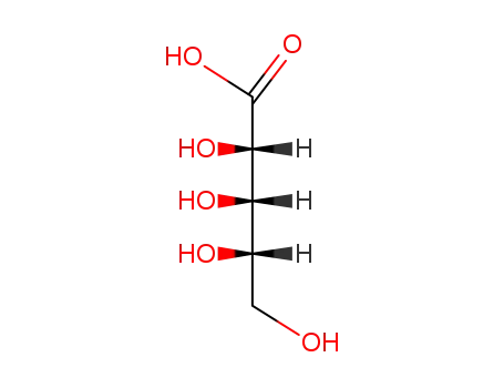 Molecular Structure of 710941-59-6 (L-(+)-Ribonic acid)