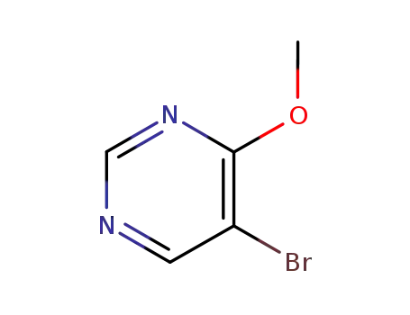 Molecular Structure of 4319-85-1 (5-Bromo-4-methoxypyrimidine)